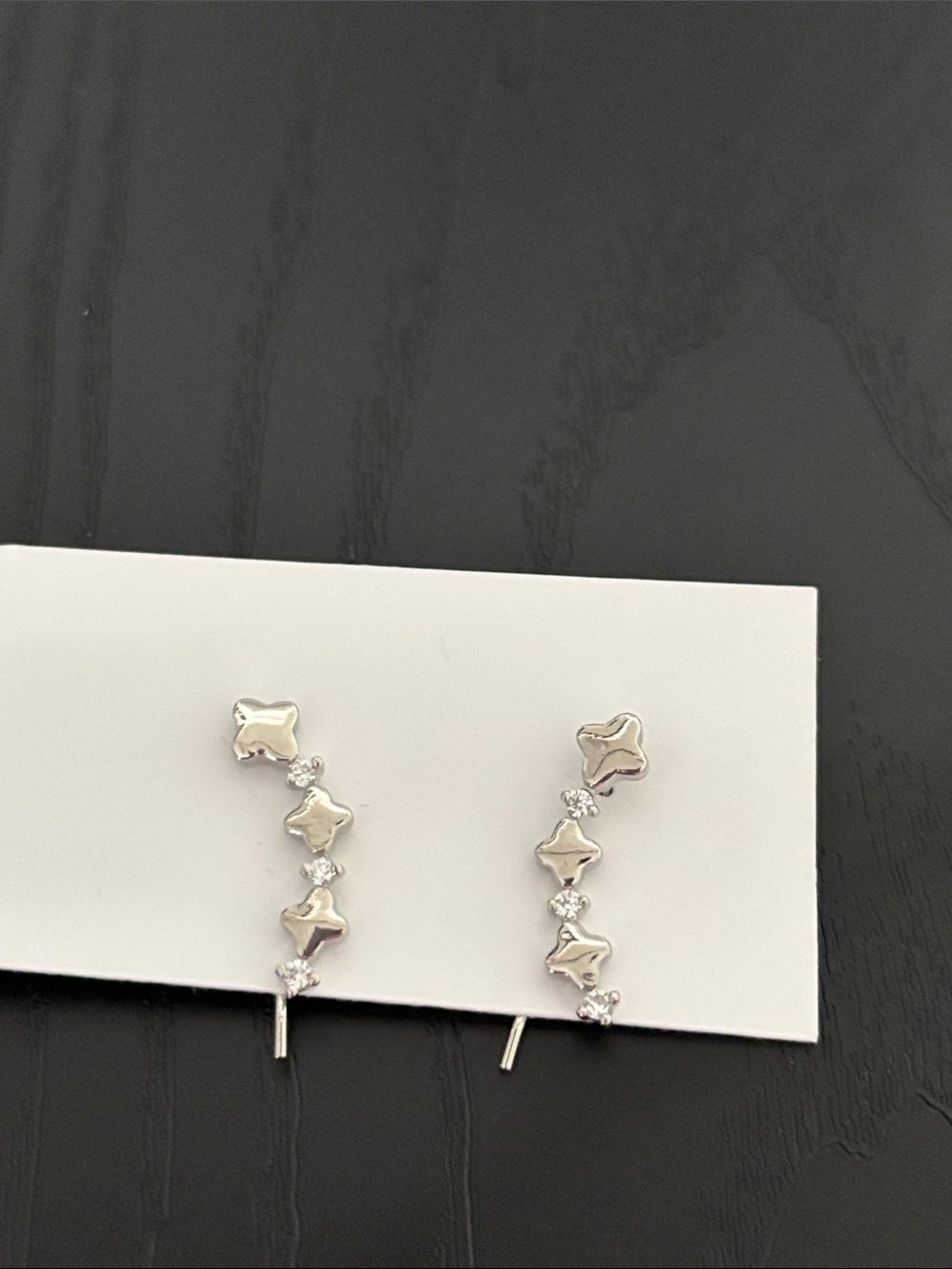 Elegant Silver Star Ear crawlers - Picture 2 of 4